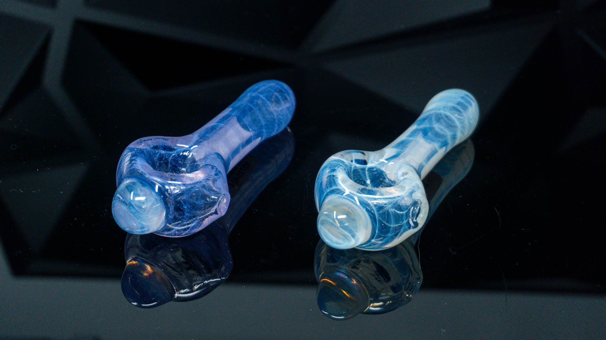 Schutz Glass Full Color Coil Spoon Pipe