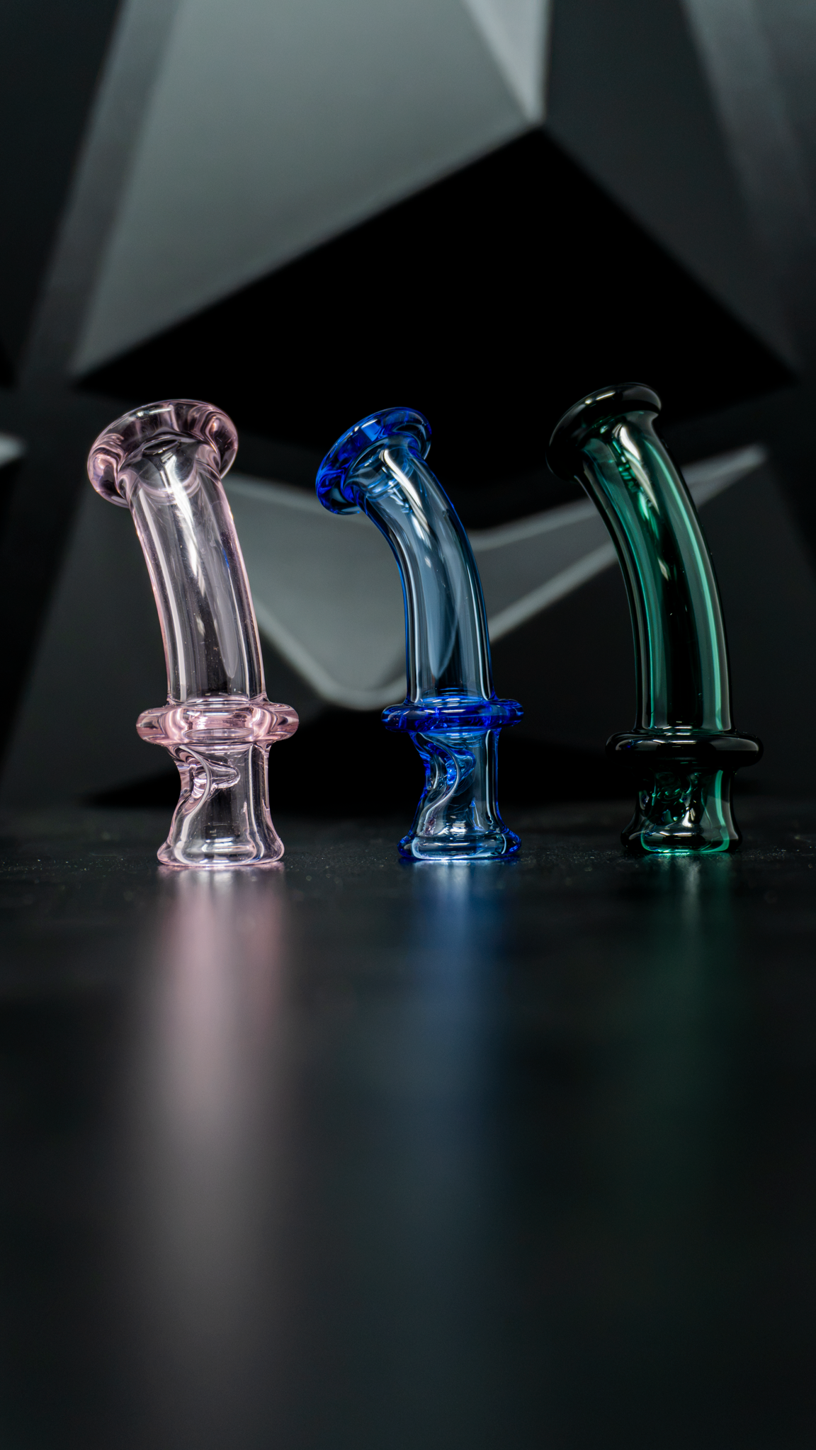 Logan Ryan Glass -  Glass Curved Puffco Pivot Top (Multiple Colors)