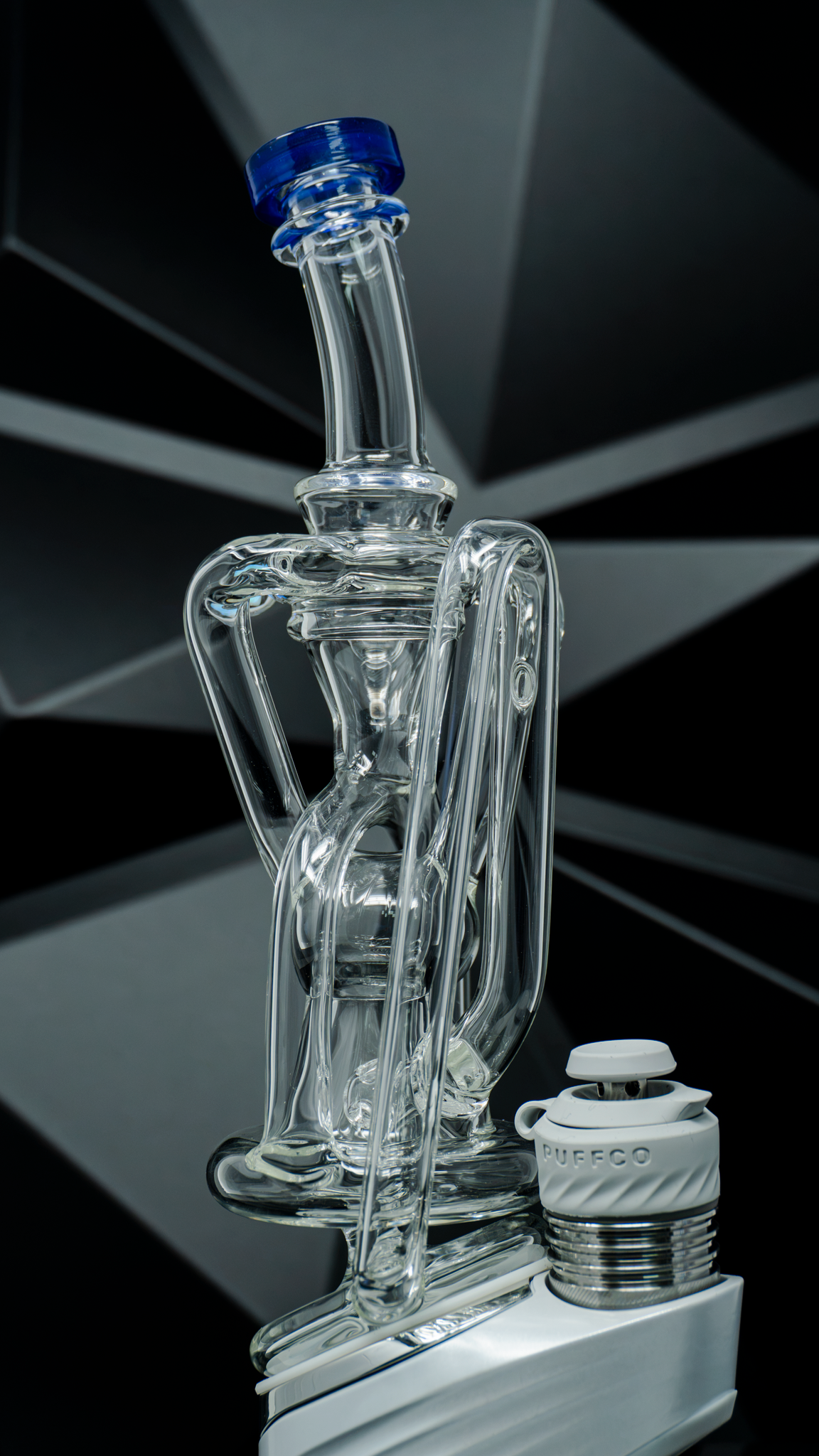 Iridescent Glass - Superior Tricycler Puffco Peak Attachment