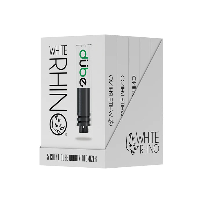 White Rhino Dube Quartz Atomizer 5pk(Not sold as singles)