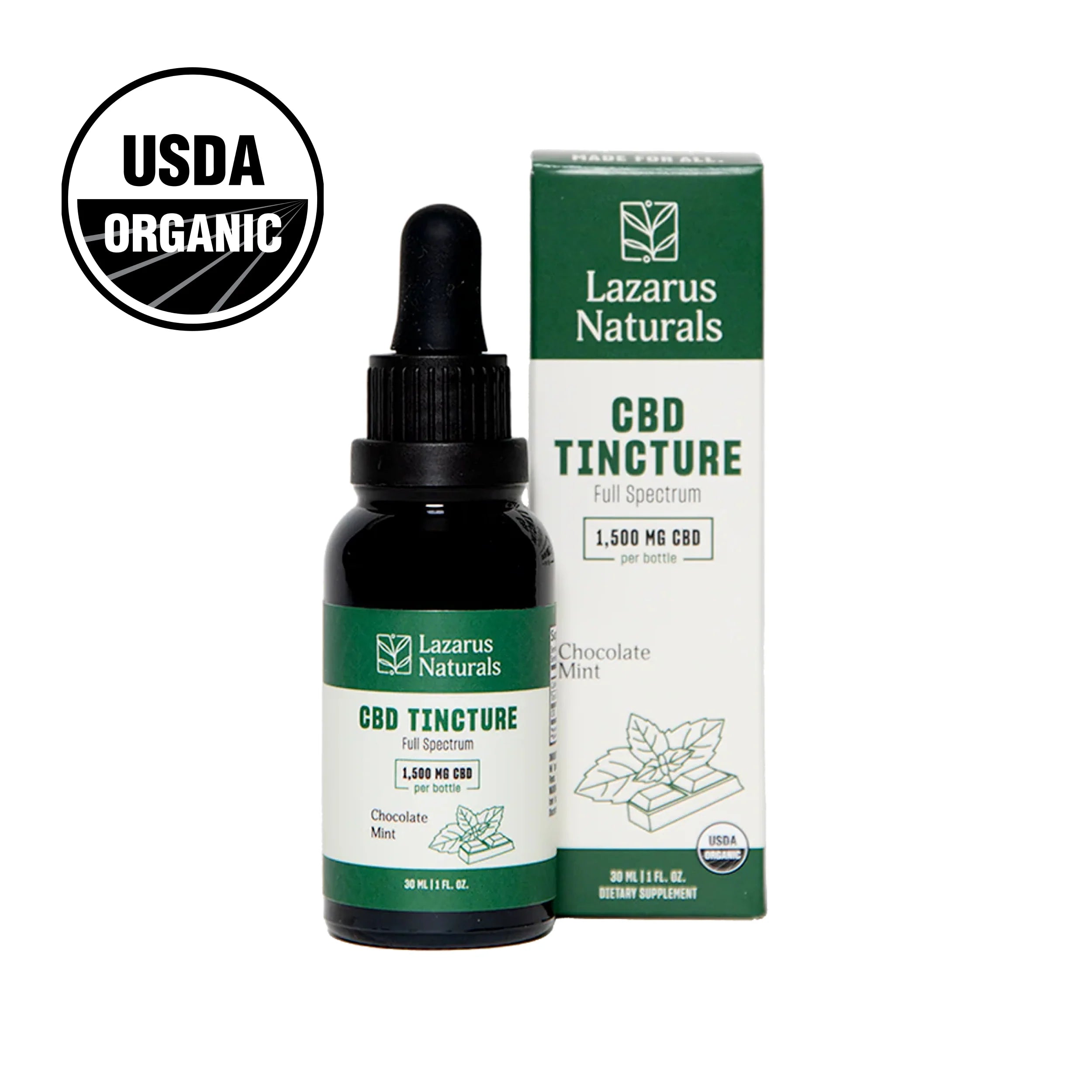 Lazarus Naturals Full Spectrum CBD Tincture Chocolate Mint