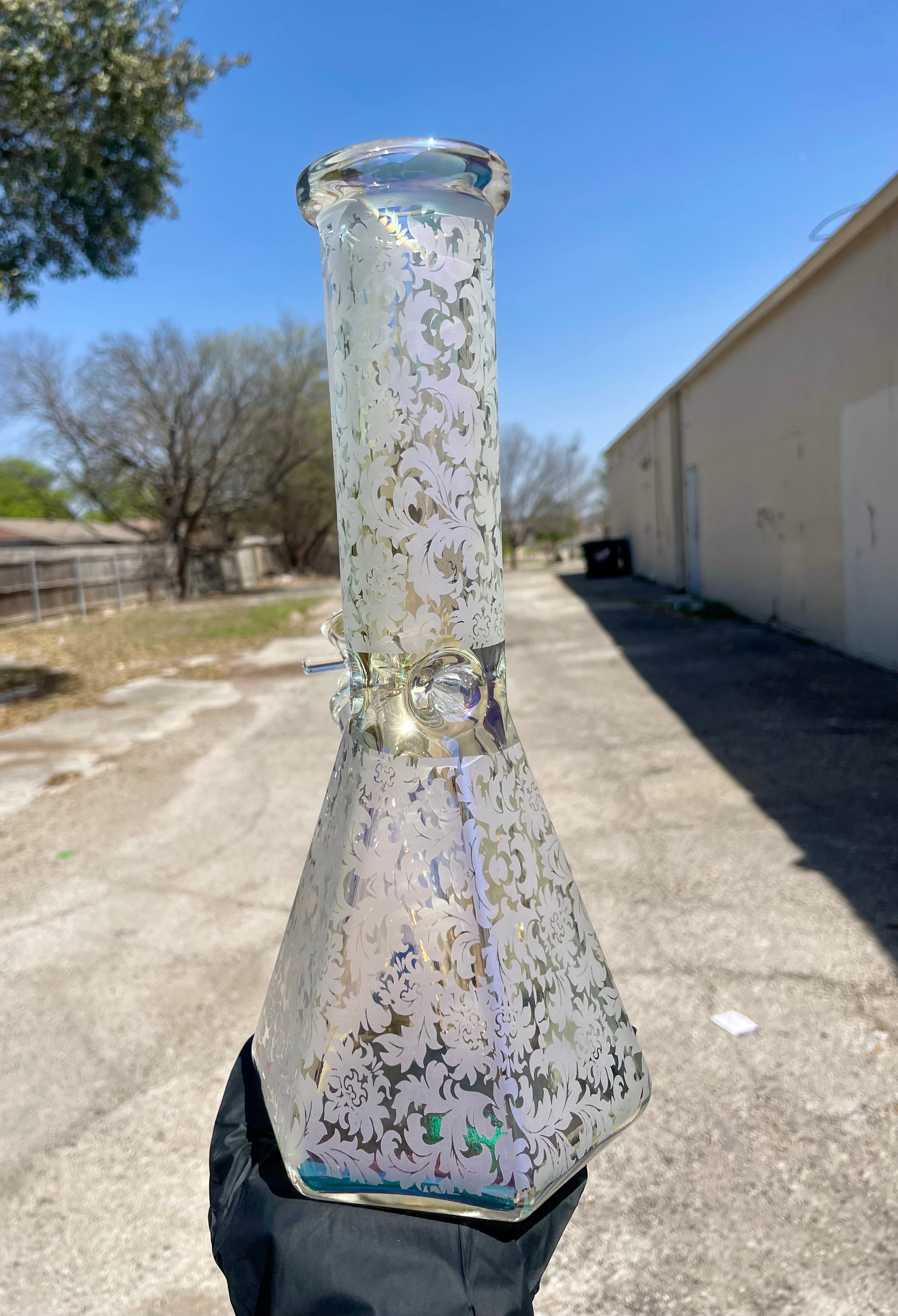 WP-179 12" Octagon Beaker - Multiple Colors