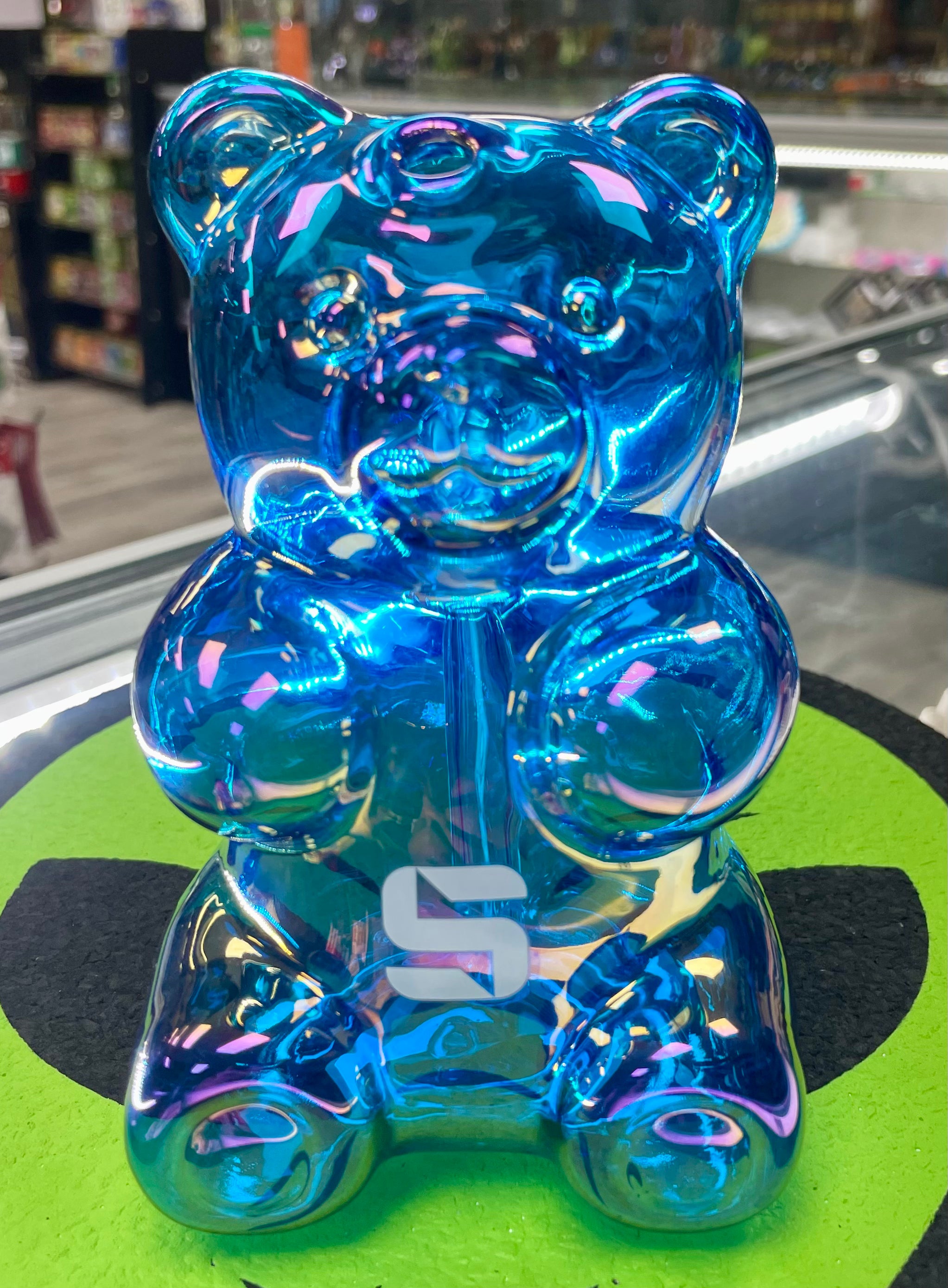 Silo Glass Teddy Bear Water Pipe