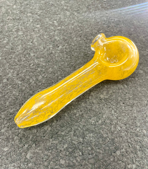 Solid Color Frit Pipe - Light Orange