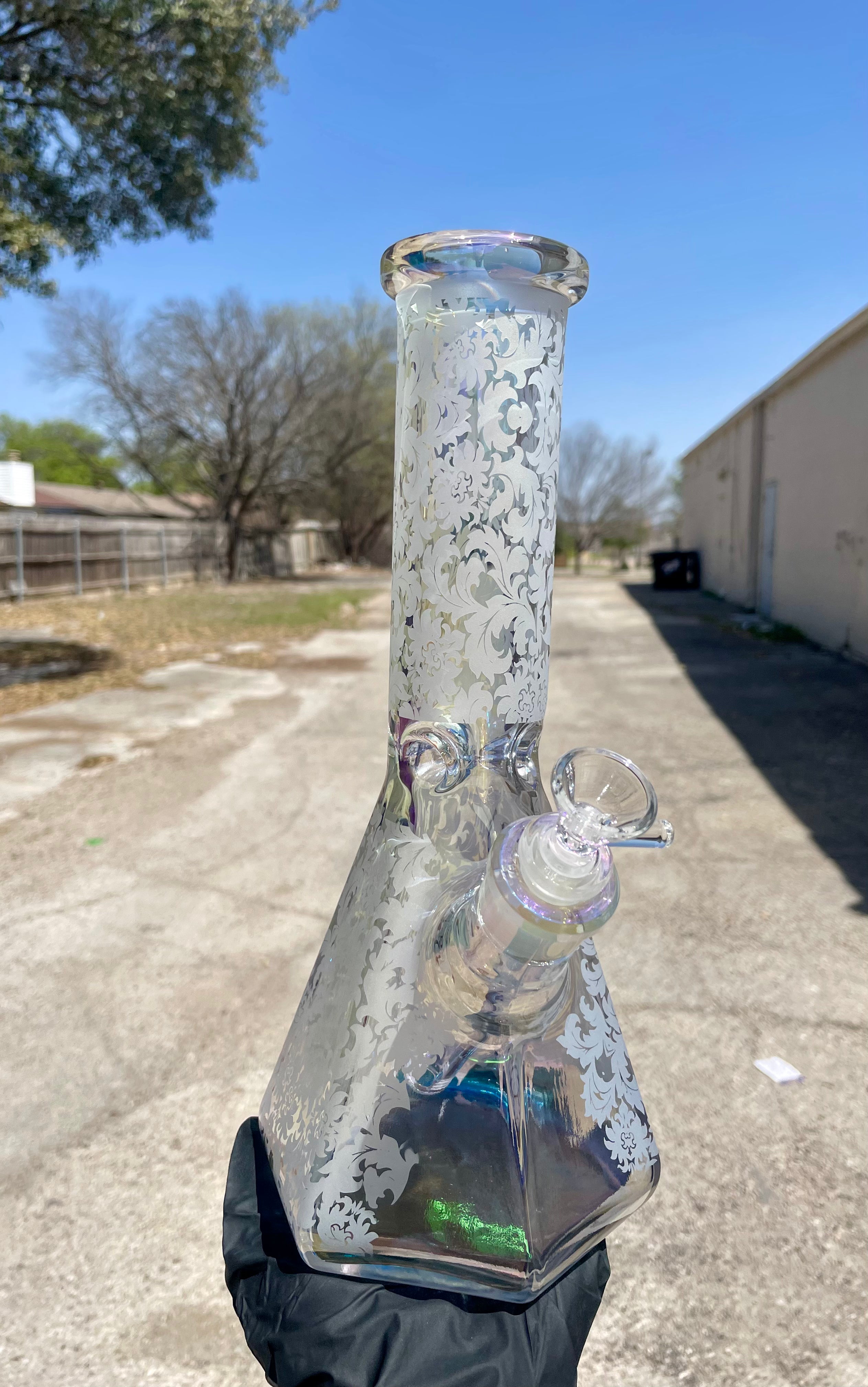 WP-179 12" Octagon Beaker - Multiple Colors