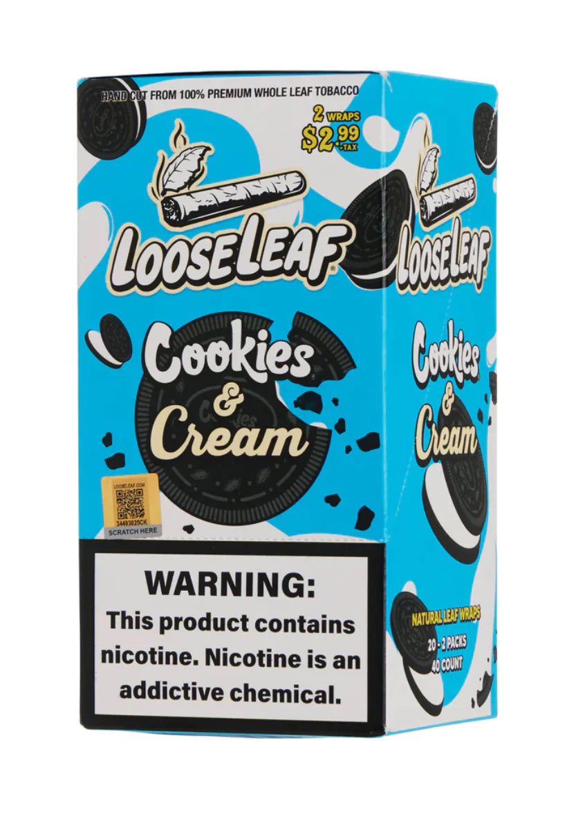 Loose Leaf 2 pack Natural Leaf Wraps