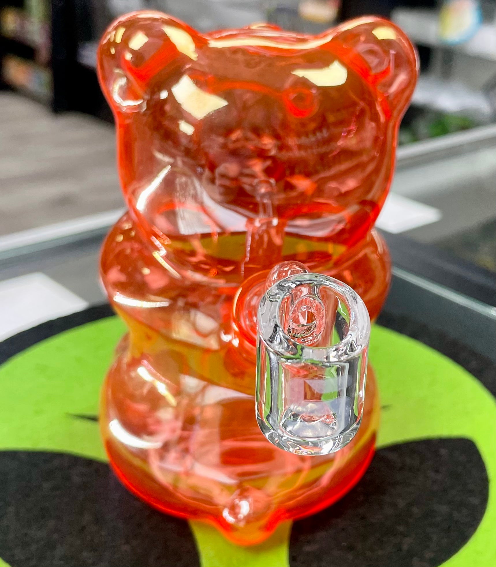 Silo Glass Teddy Bear Water Pipe