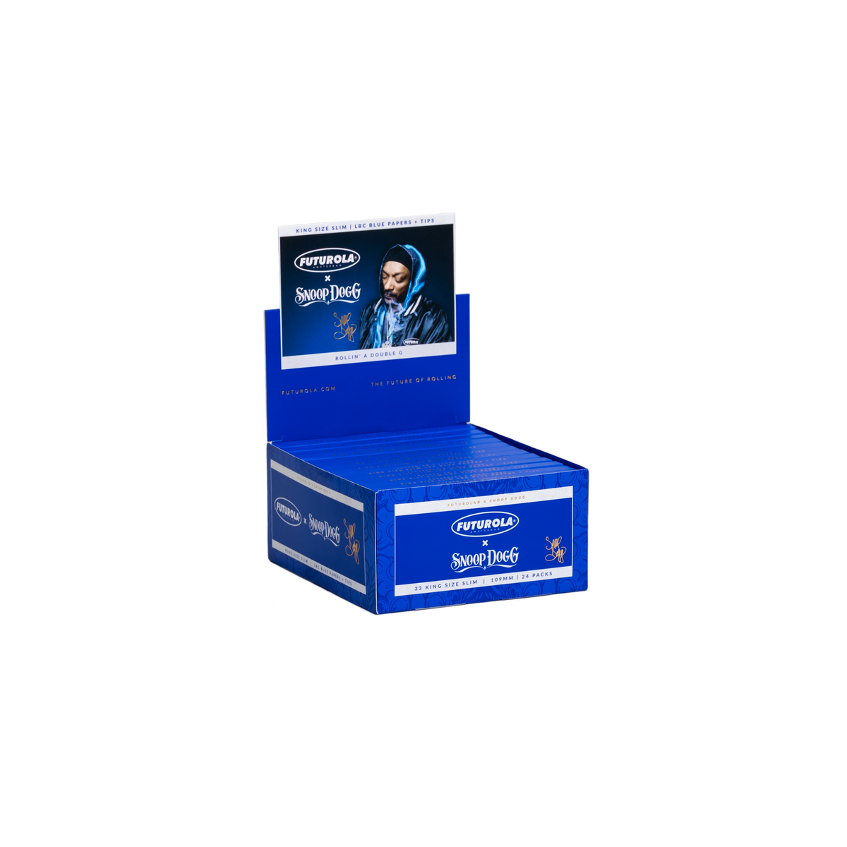 Futurola x Snoop Dogg LBC Blue Papers King Size Slim Papers With Tips