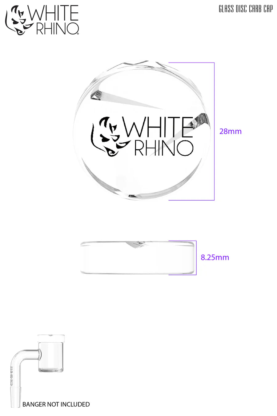 White Rhino Spinner Disc Carb Cap