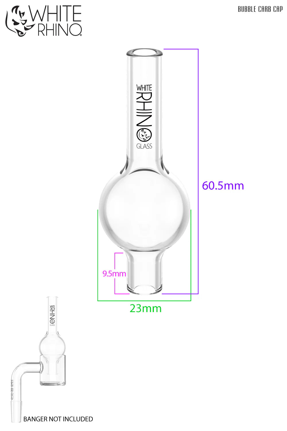 White Rhino Carb Cap - Bubble
