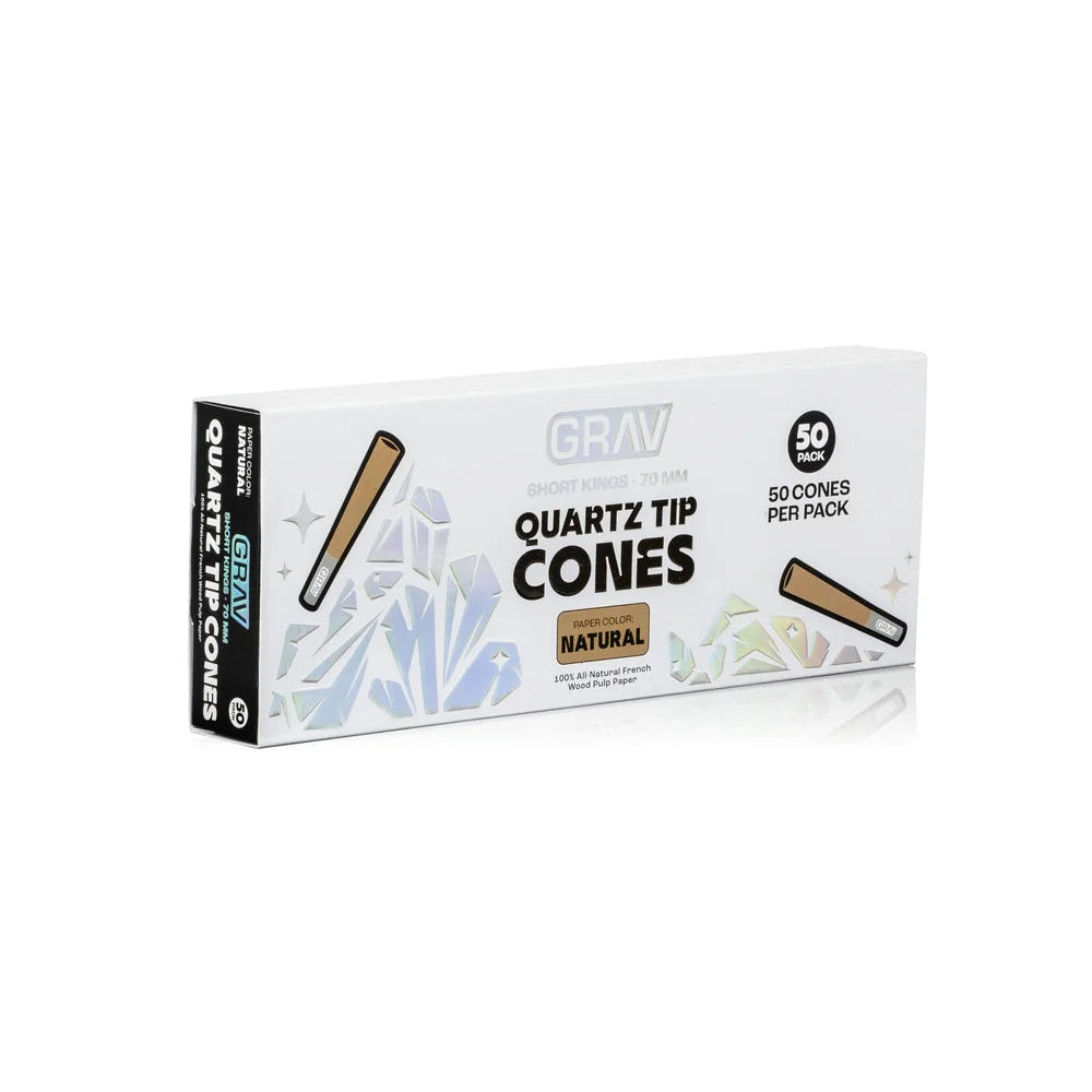Grav Quartz Tip Cones 50pk (Natural)