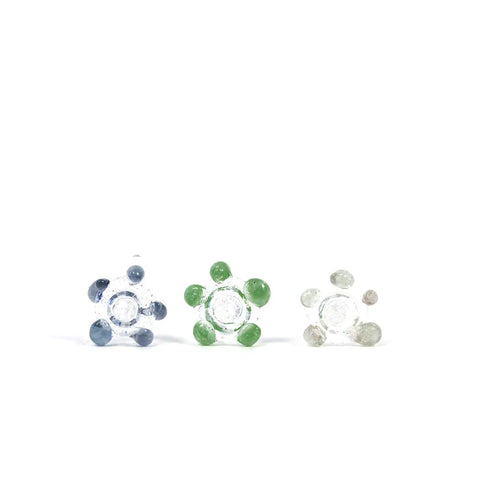 White Rhino Glass Screens - Flower ( 5 Pack Mixed Colors)