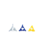 White Rhino Glass Screens - Triangle ( 5 pack mixed colors)