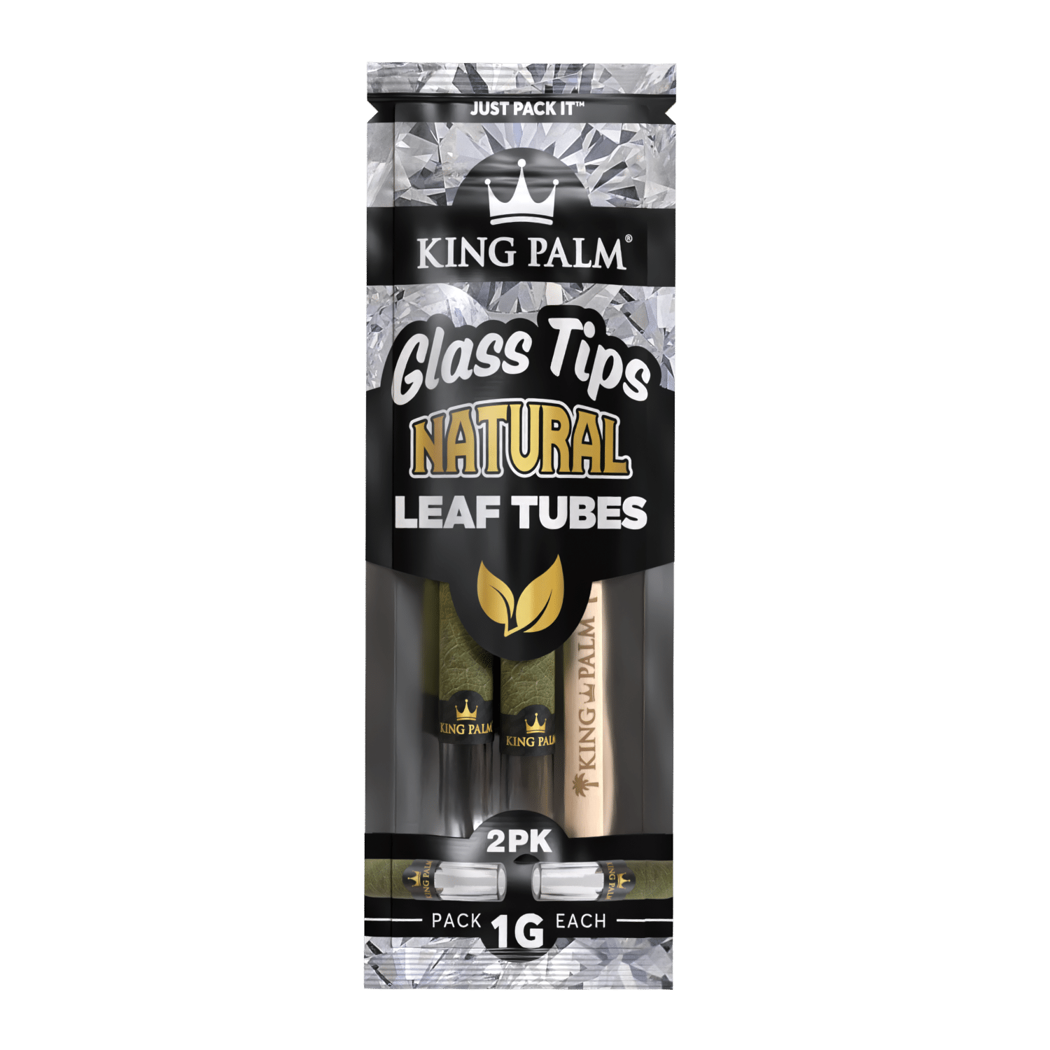 King Palm Glass Tips - Natural