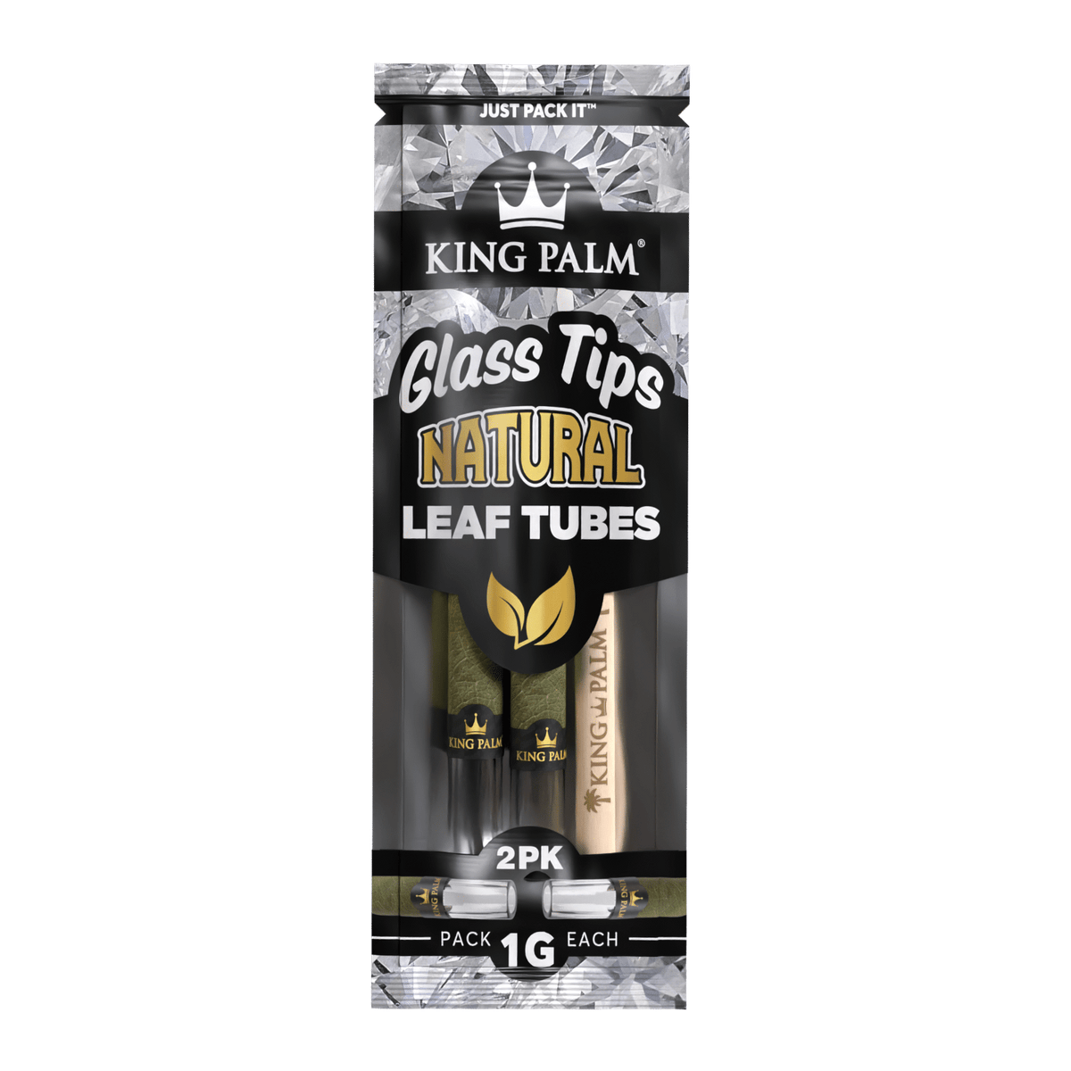 King Palm Glass Tips - Natural