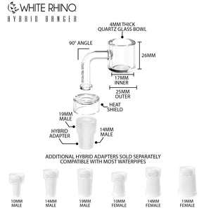 White Rhino Quartz Hybrid Banger