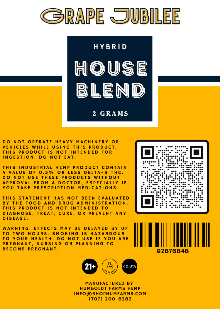 House Blend 2G THC-A Hemp Flower