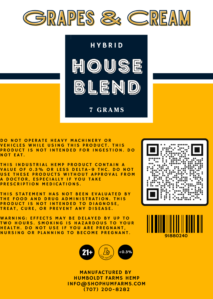 House Blend 7G THCA Hemp Flower