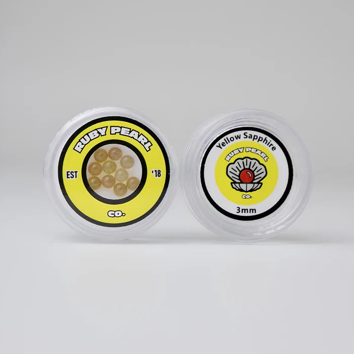 Ruby Pearl Co. - 3mm Yellow Sapphire Terp Pearls 10pk