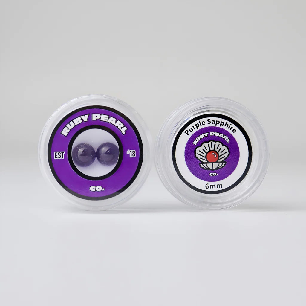 Ruby Pearl Co 6mm Purple Sapphire Terp Pearls 2 Pack