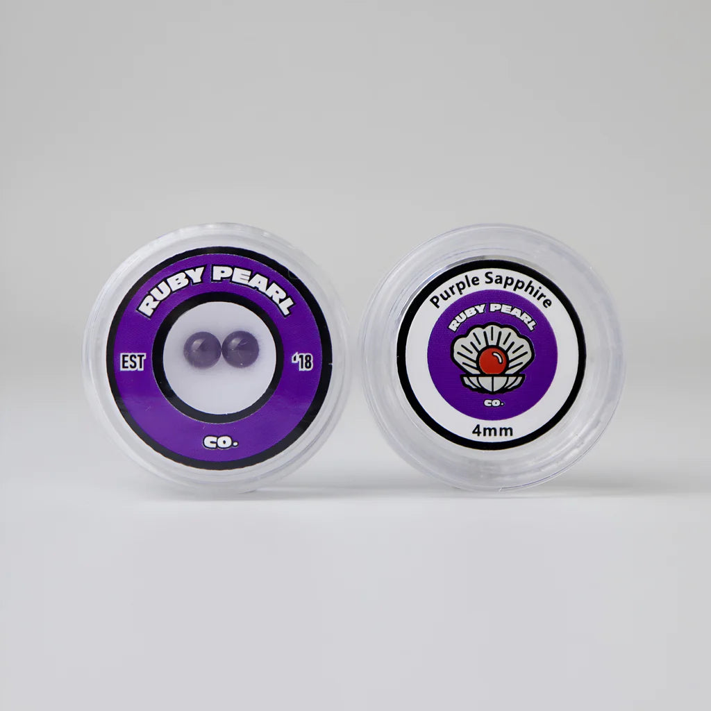 Ruby Pearl Co-Purple Sapphire 2pk : 4mm