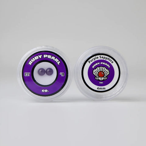 Ruby Pearl Co-Purple Sapphire 2pk : 4mm