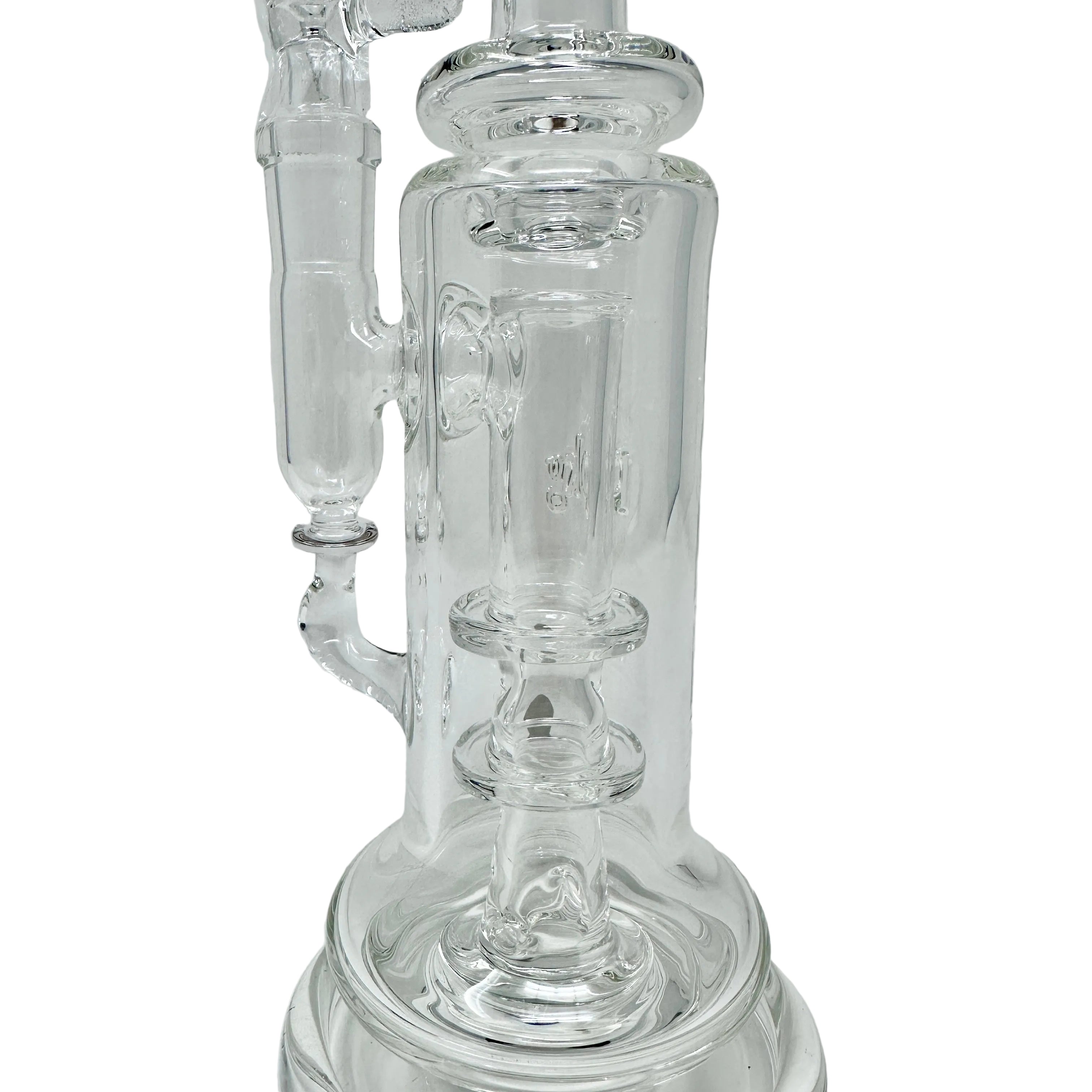 PKG Glass - 45mm Carved 2 Hole Ring Perc With Reclaim