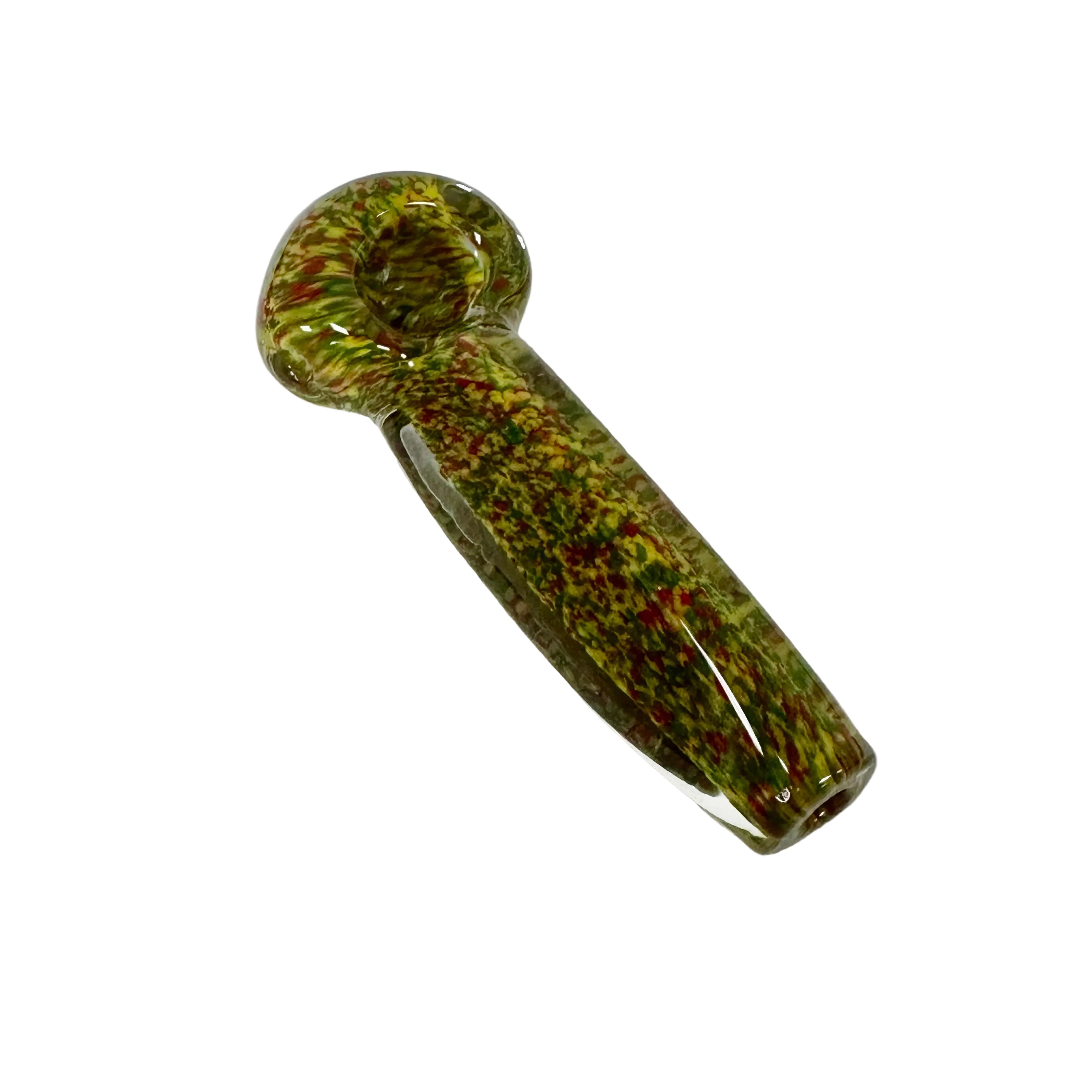 Humboldt Glass Flat Triangular Frit Spoon Pipe