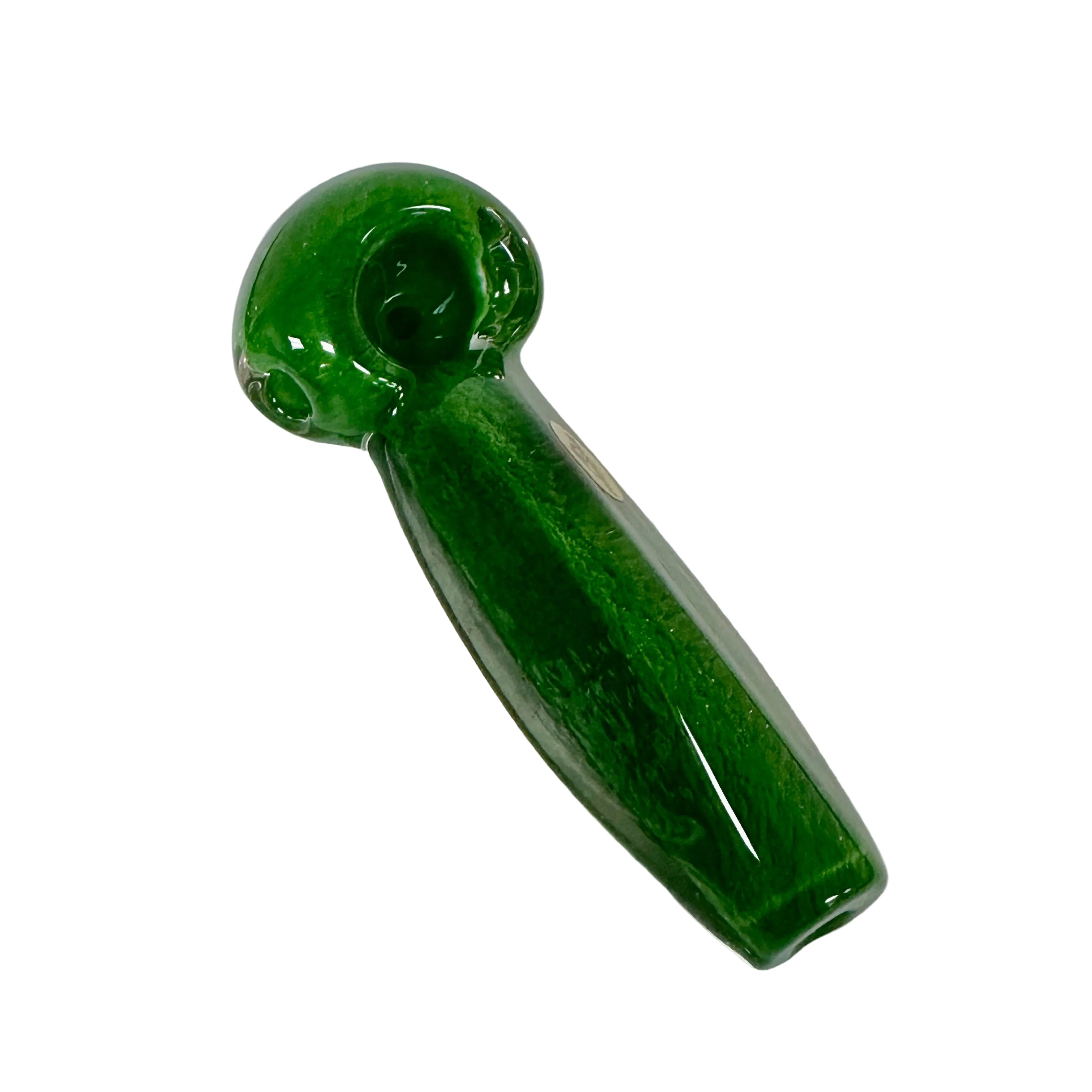 Humboldt Glass Flat Triangular Frit Spoon Pipe