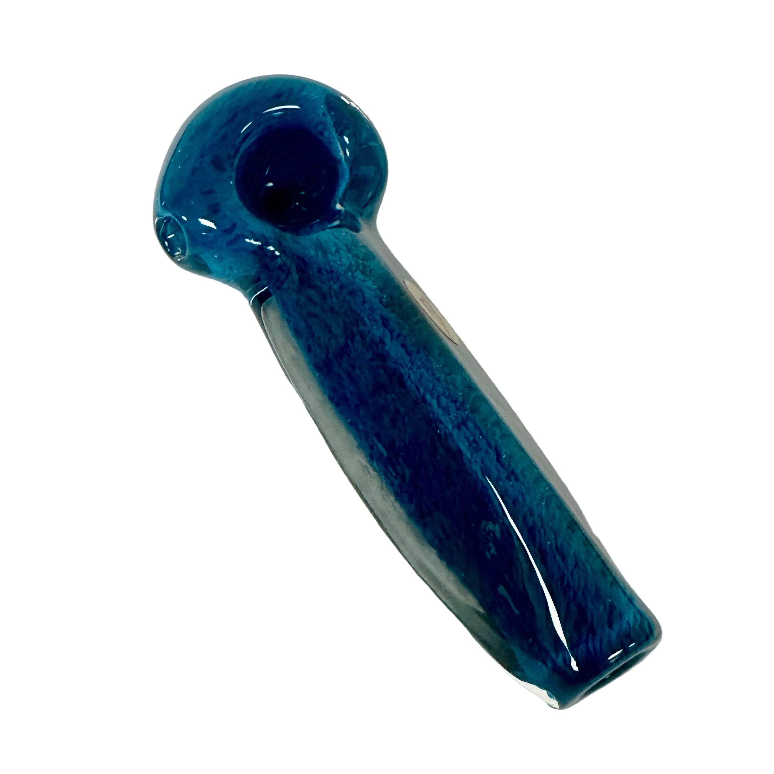 Humboldt Glass Flat Triangular Frit Spoon Pipe
