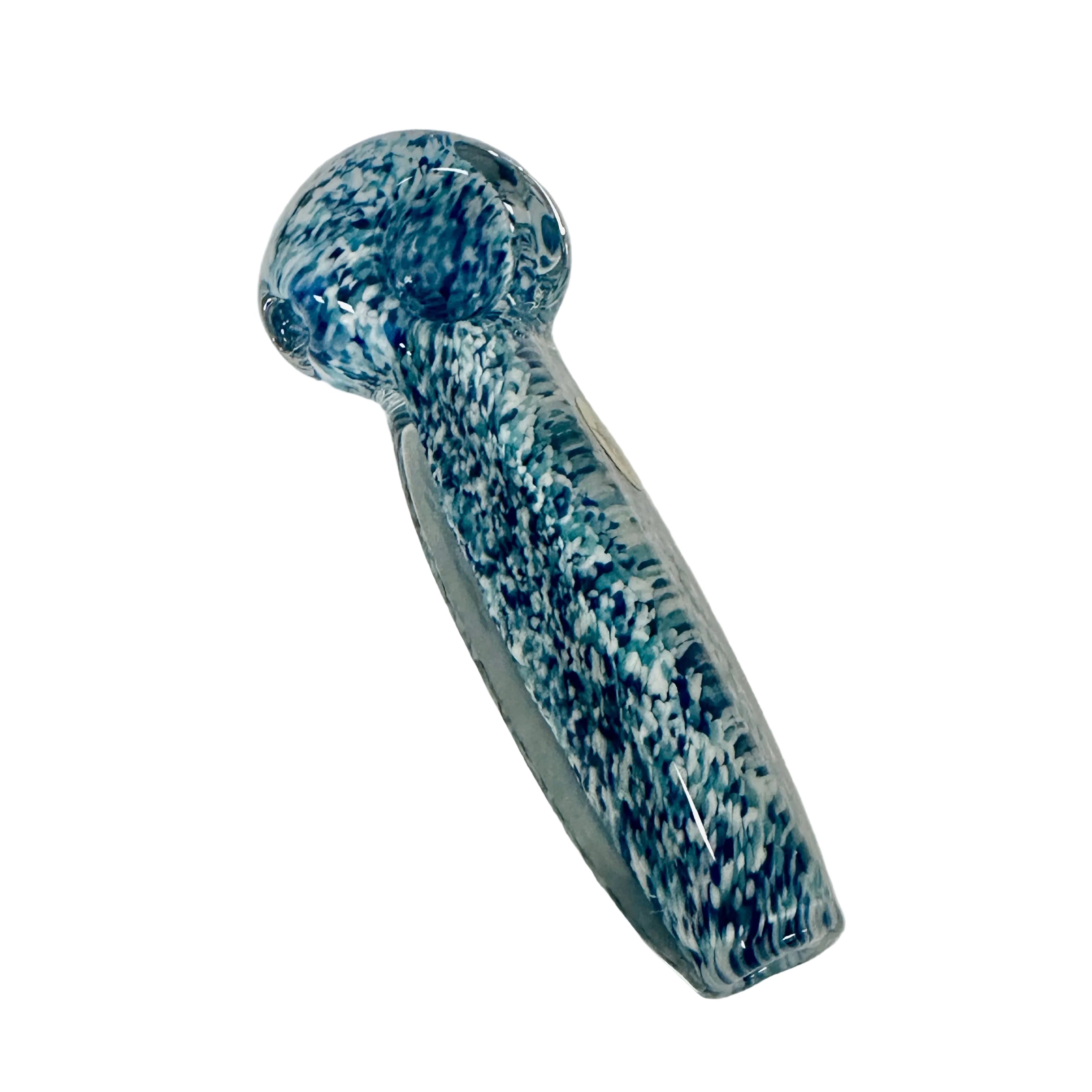 Humboldt Glass Flat Triangular Frit Spoon Pipe