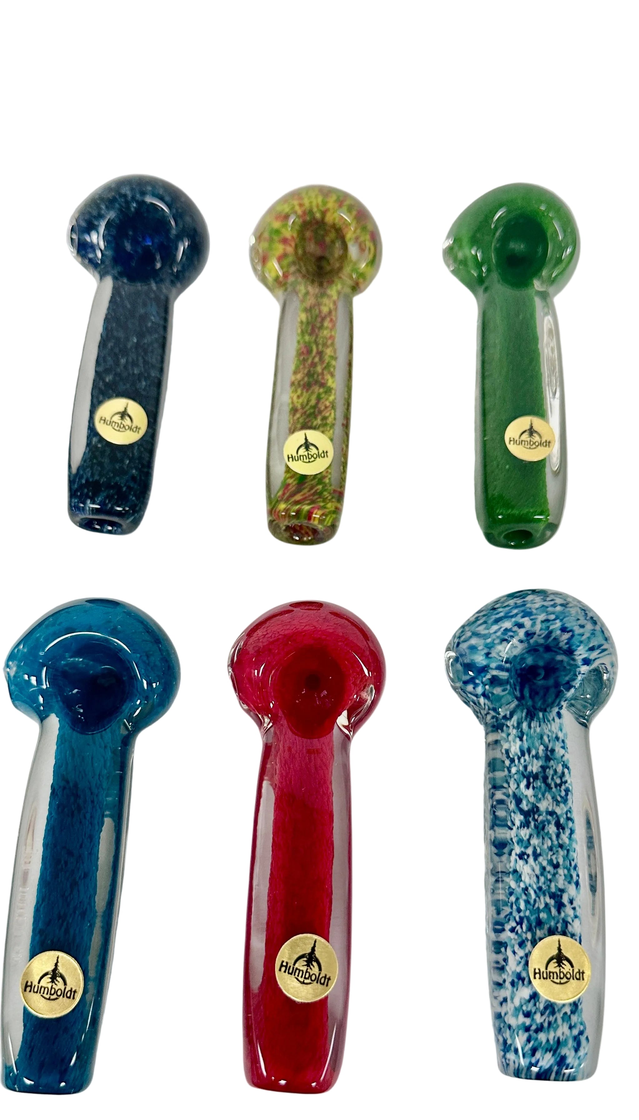 Humboldt Glass Flat Square Frit Spoon Pipe