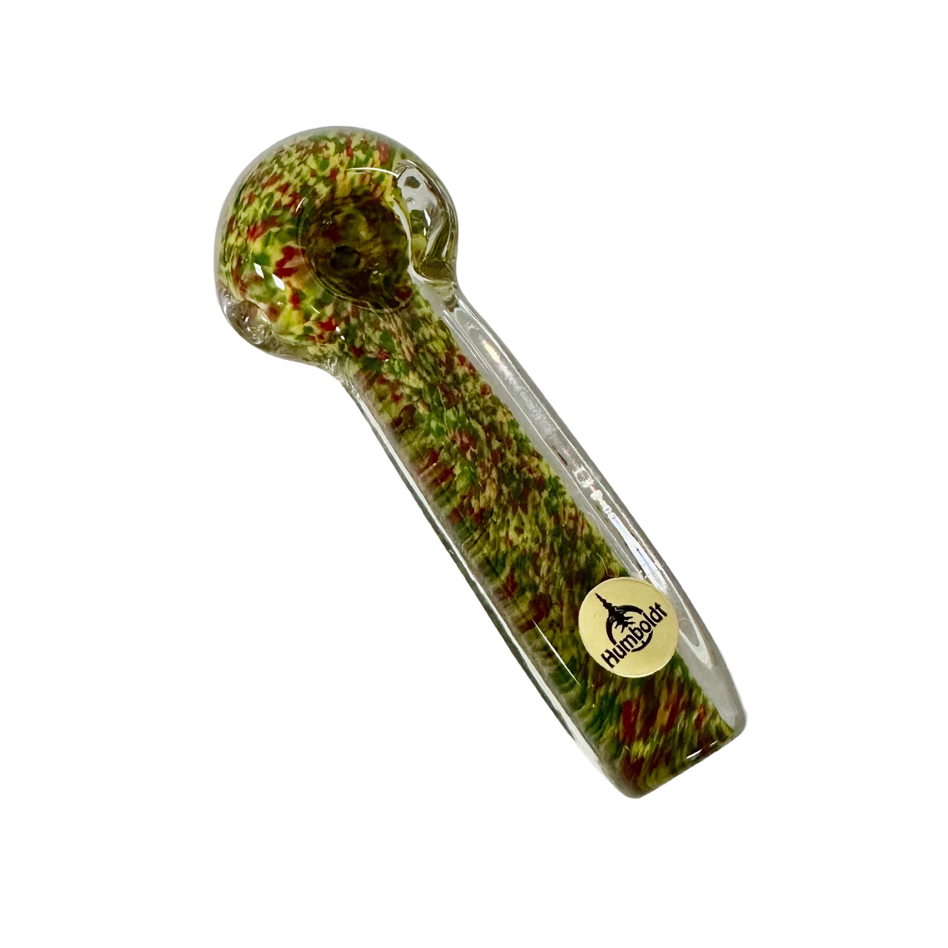 Humboldt Glass Flat Square Frit Spoon Pipe