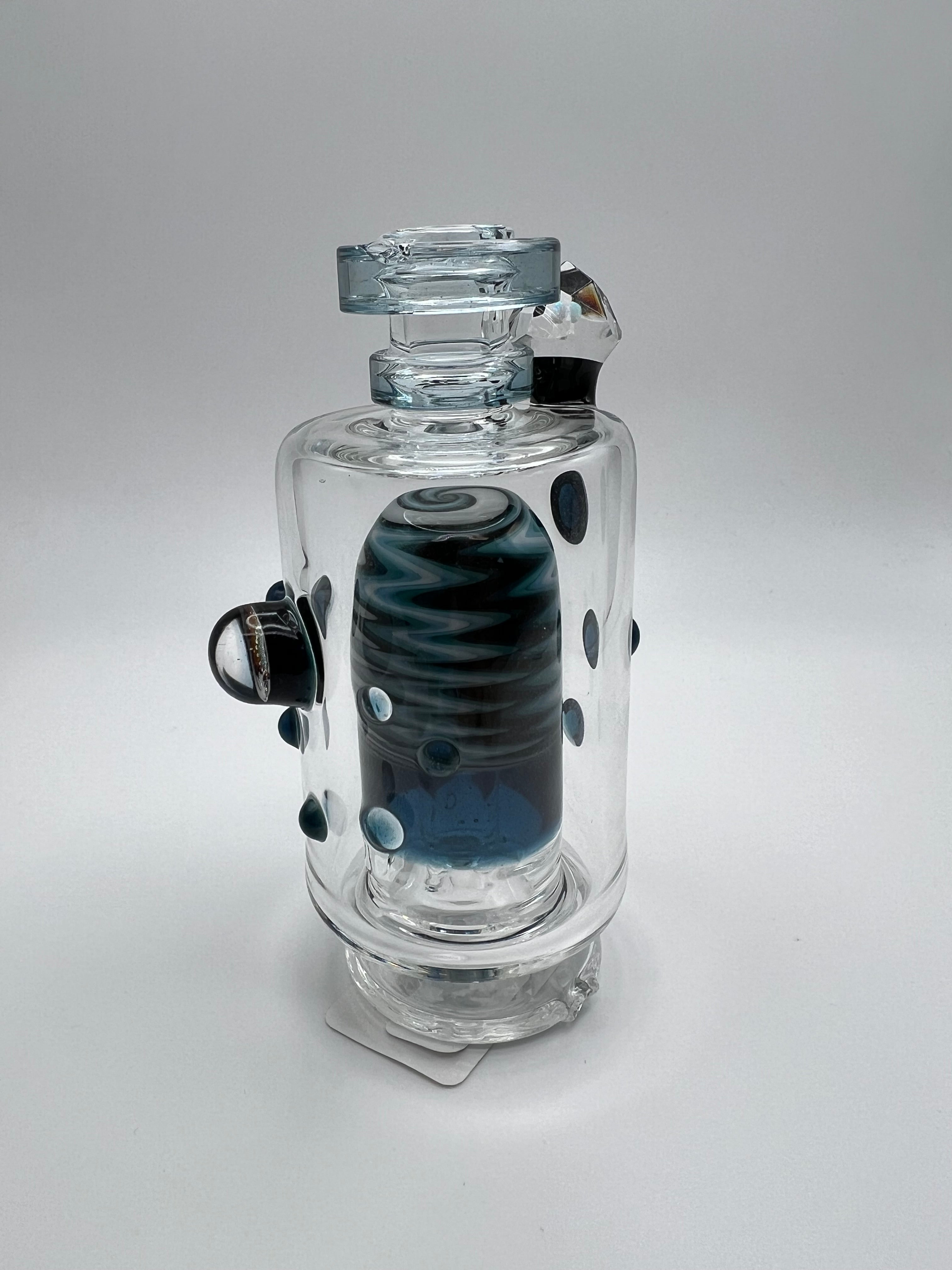Hubbard Glass Peak Top  -  Teal, white, black