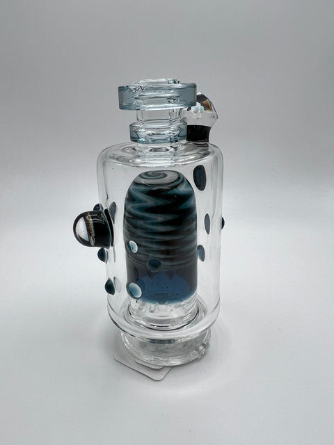Hubbard Glass Peak Top  -  Teal, white, black