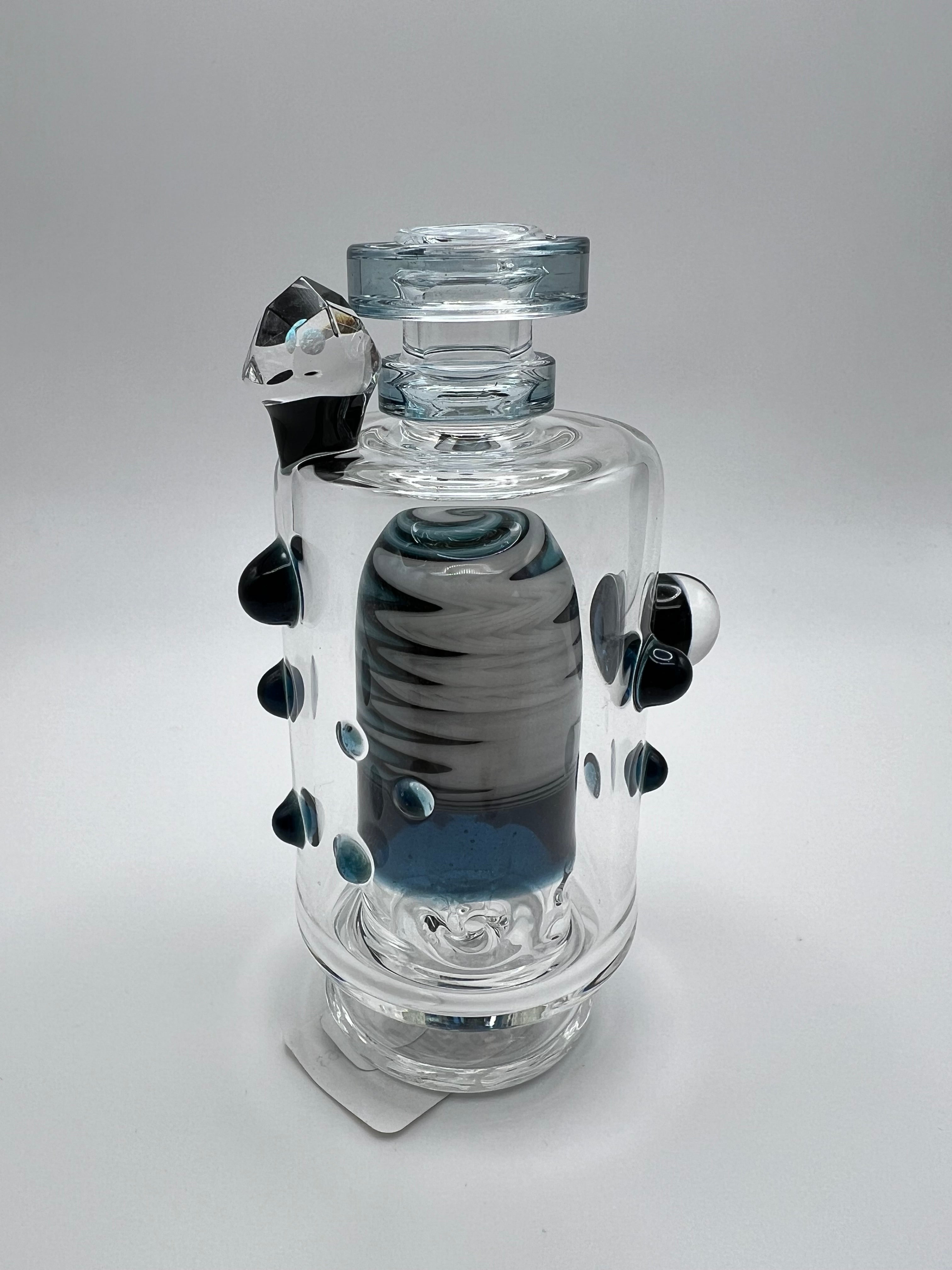 Hubbard Glass Peak Top  -  Teal, white, black