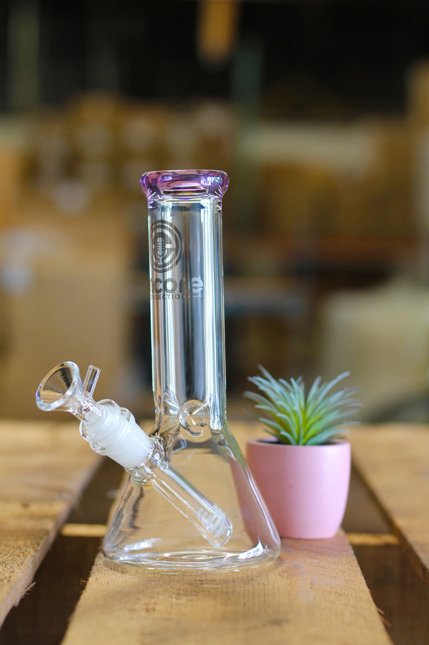 Encore Glass-EC W2509 - 9" 38x4 Mini Glass Bong Water Pipe Beaker