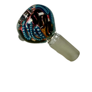 14mm Flower Bowl Multicolor Rope Style