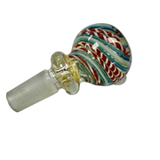 14mm Flower Bowl Cane Stripe