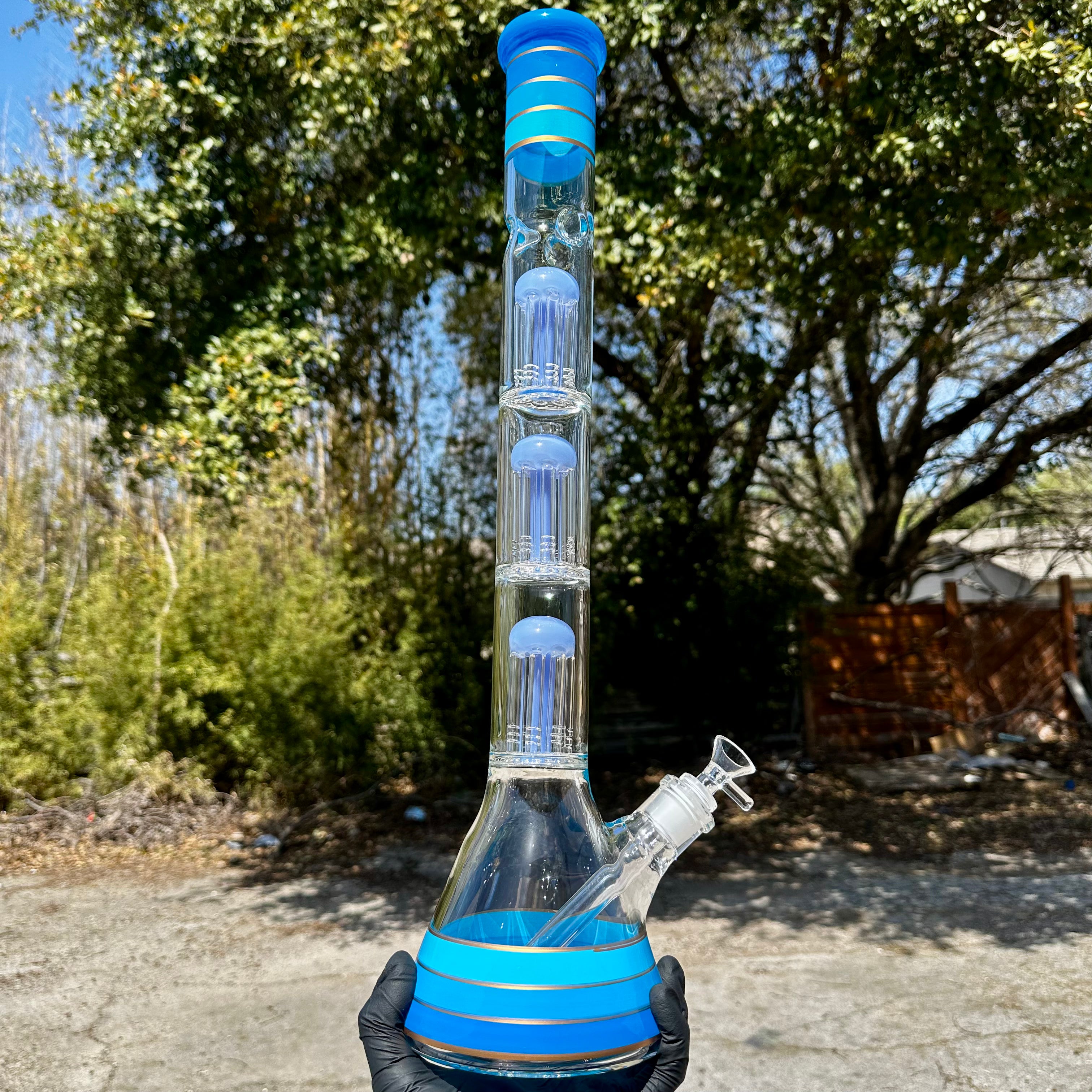 WP 165 - 22" Triple Chamber Glass Beaker