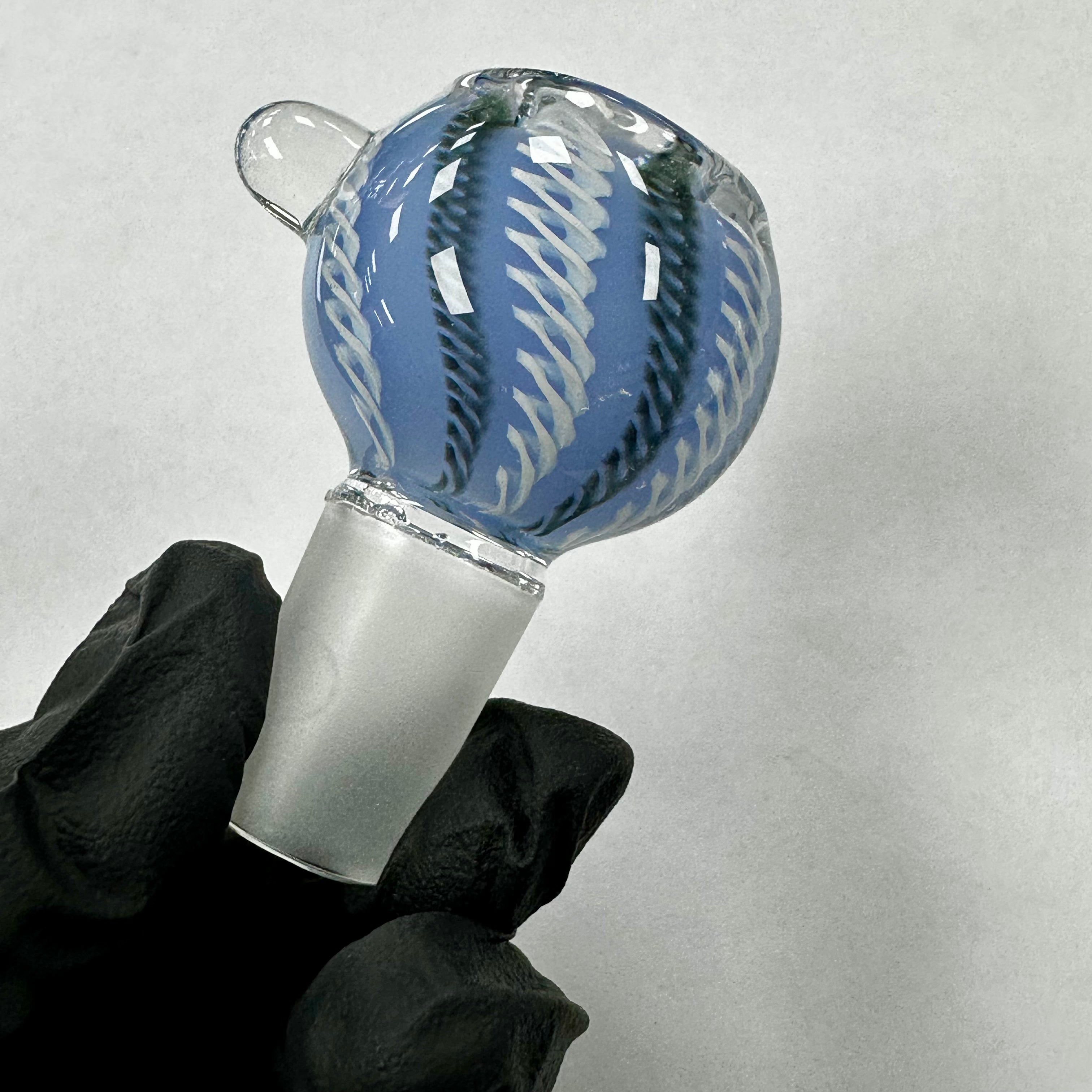 18mm Flower Bowl Striped Cane Swirl