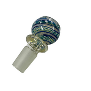 18mm Flower Bowl Striped Swirl