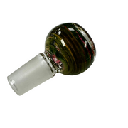 18mm Flower Bowl Pink Green Spiral