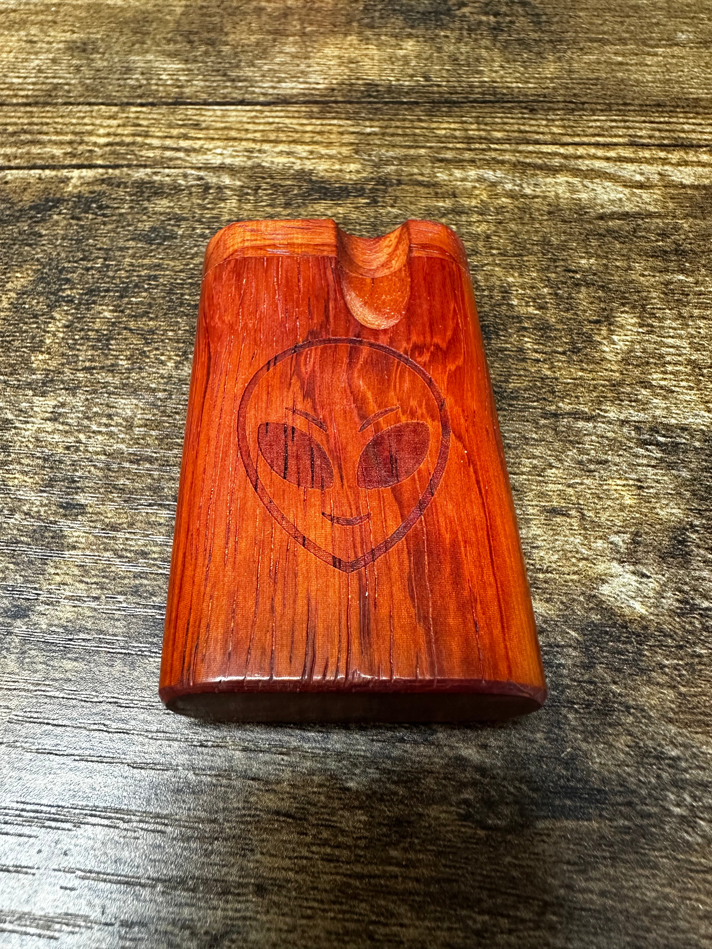 Authentic Wooden  Dugout With Alien Logo-Short