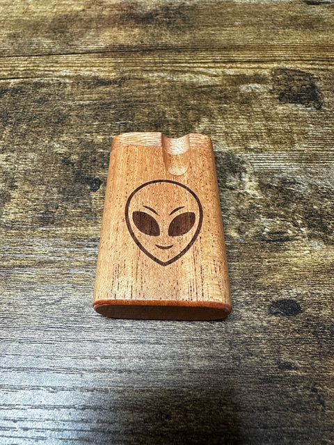 Authentic Wooden  Dugout With Alien Logo-Short