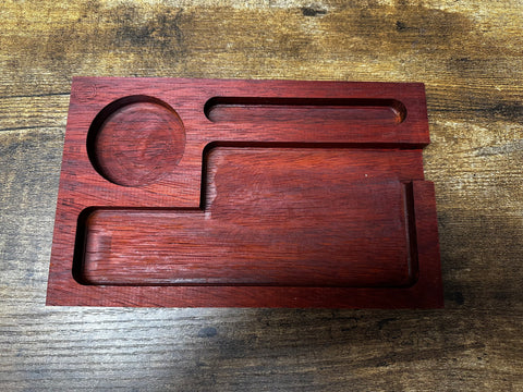 Authentic Wooden Rolling  Tray With Alien Logo