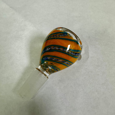 14mm Flower Bowl Striped Ribbon