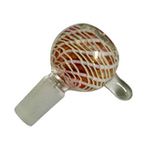 14mm Flower Bowl Pink/ White/Gold Fume