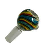 14mm Flower Bowl Rasta Stripe Color