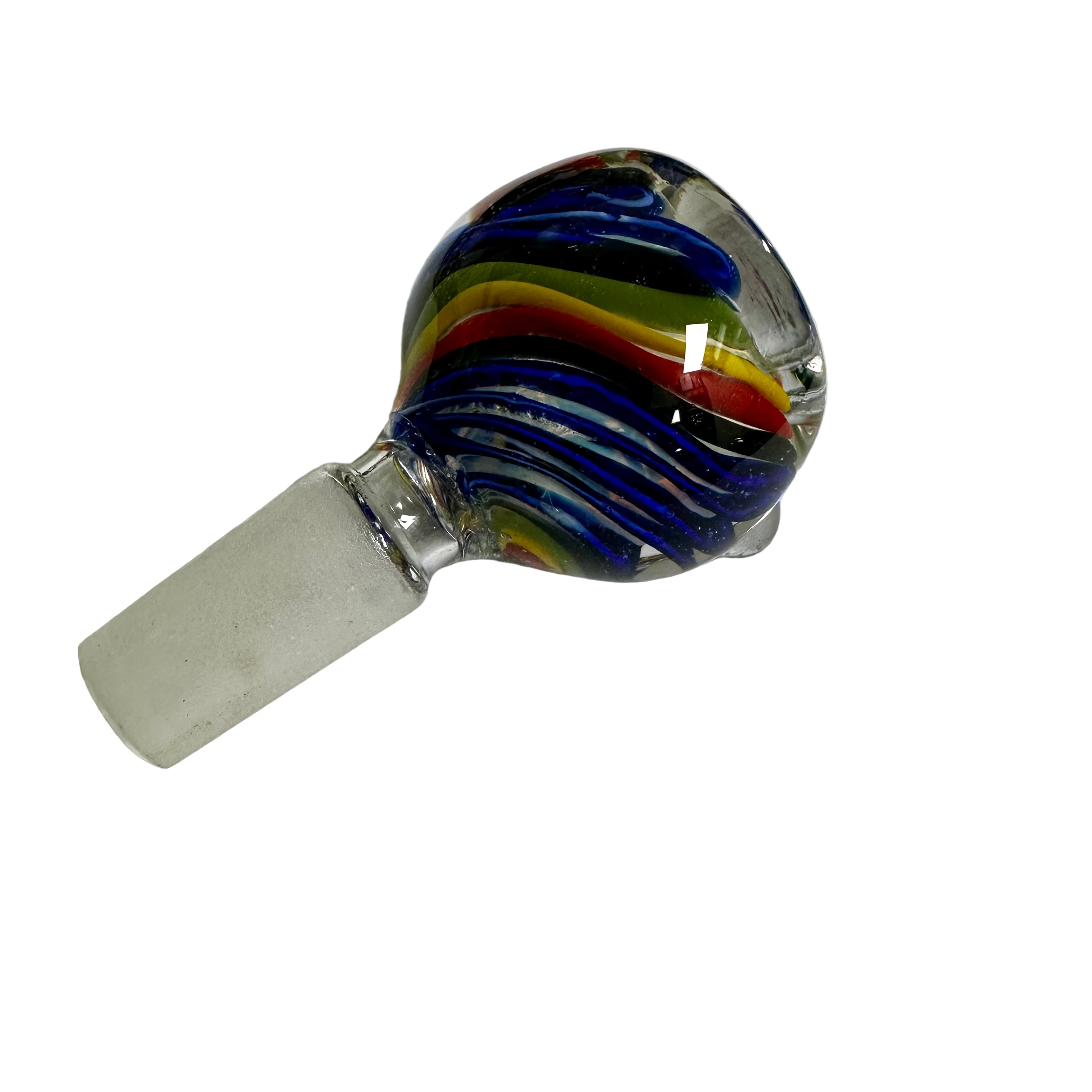 14mm Flower Bowl Rasta Stripe Color